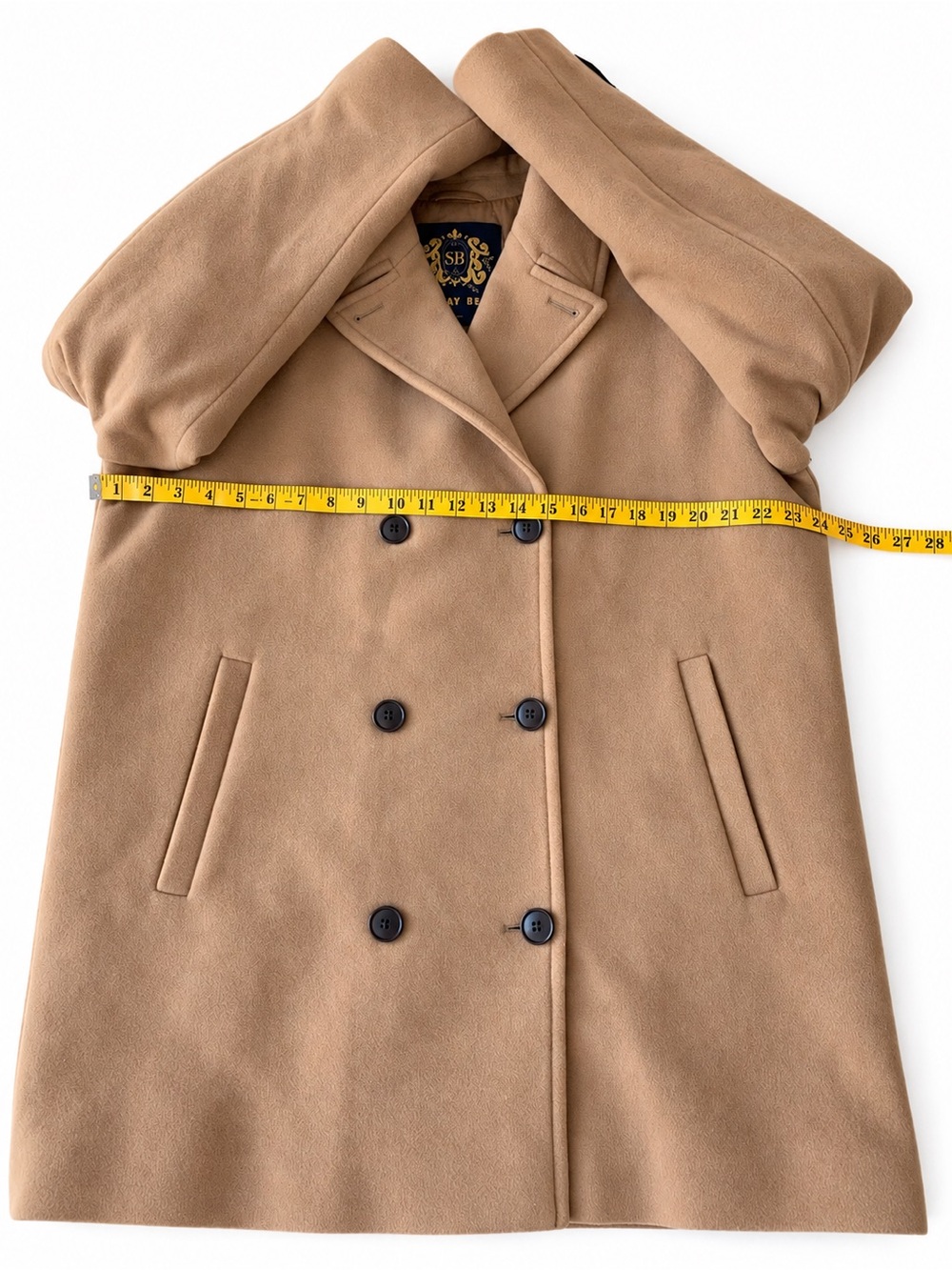 NWOT Aritzia Sunday Best Oversized Double-Breasted Wool Cashmere Coat size L - Picture 5 of 11